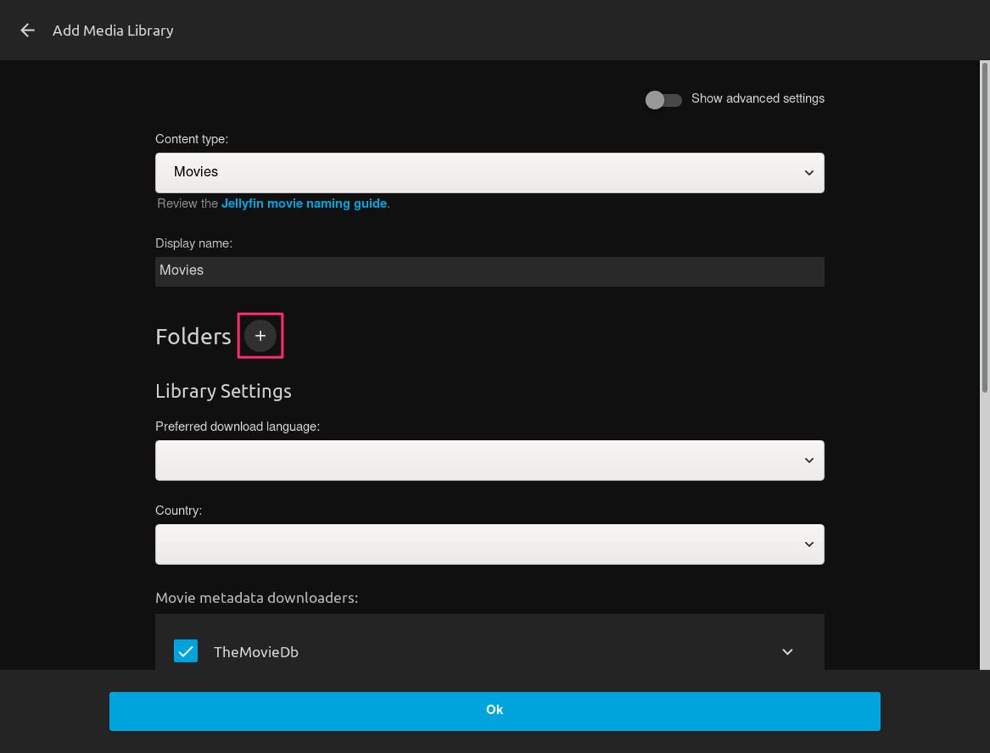 Choose the Folders button Choose the Folders button